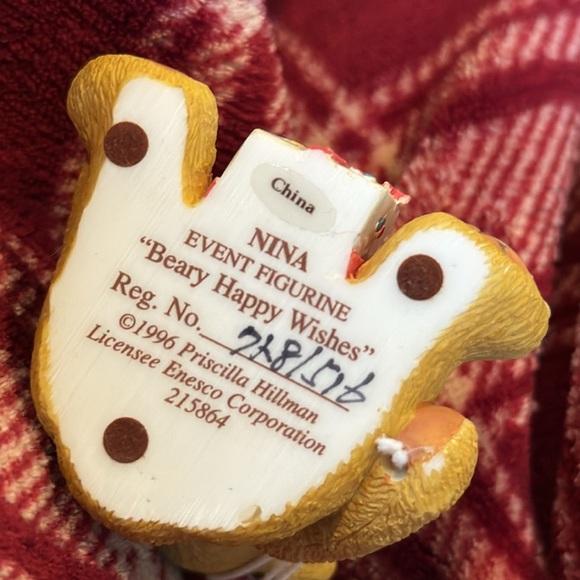 Cherished Teddies Nina "Beary Happy Wishes" (215864) 1996 - Picture 3 of 3